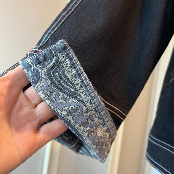 City Girl Nancy Bolen 2 pc Lightweight Embellished Silk trim Pant Set, Size 10 - Picture 6 of 16